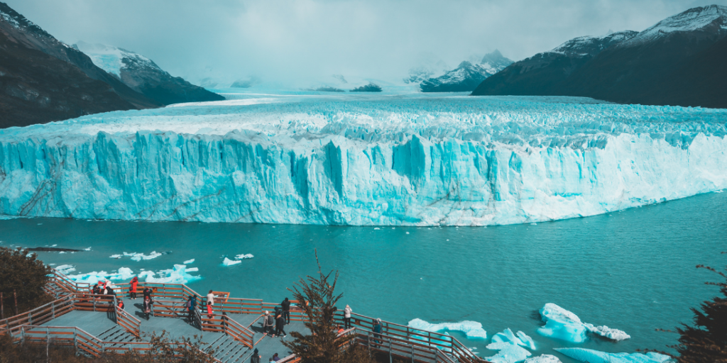 A breathtaking view of Perito Moreno Glacier, one of the most famous glaciers in the world.