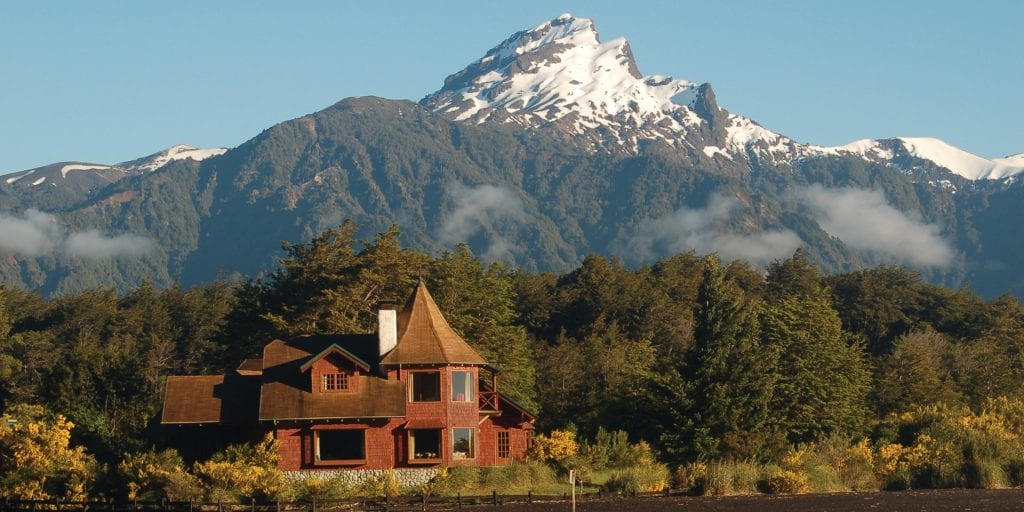 Chile Upscape Lakes crossing petrohue lodge view