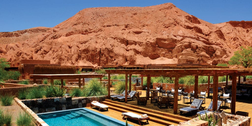 Outdoor Pool Atacama Chile Alto Atacama hotel Contours Travel