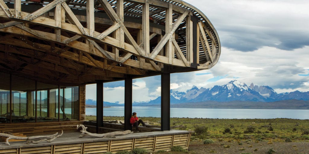 Chile Tierra Patagonia Hotel & Spa, building lake view Contours Travel