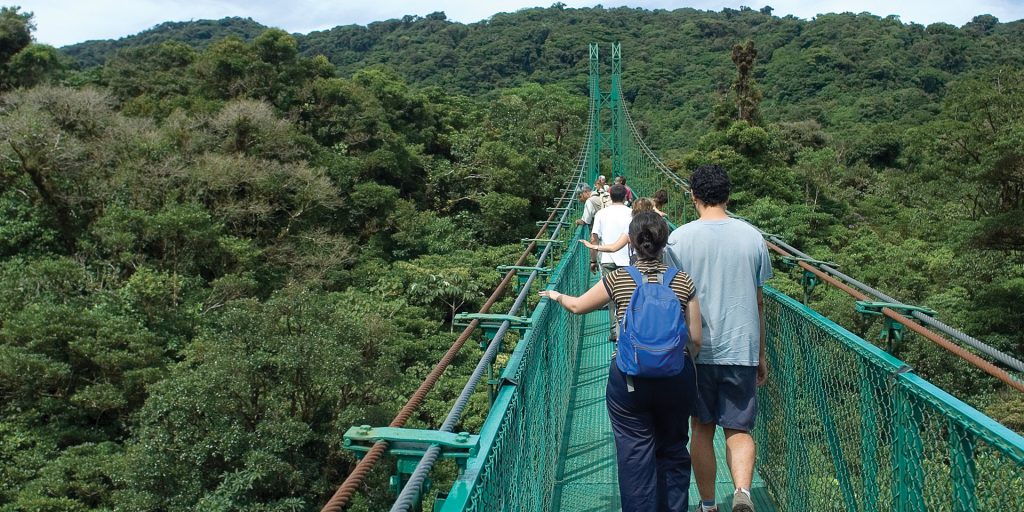 Monteverde canopy walk Costa Rica Central America Contours Travel