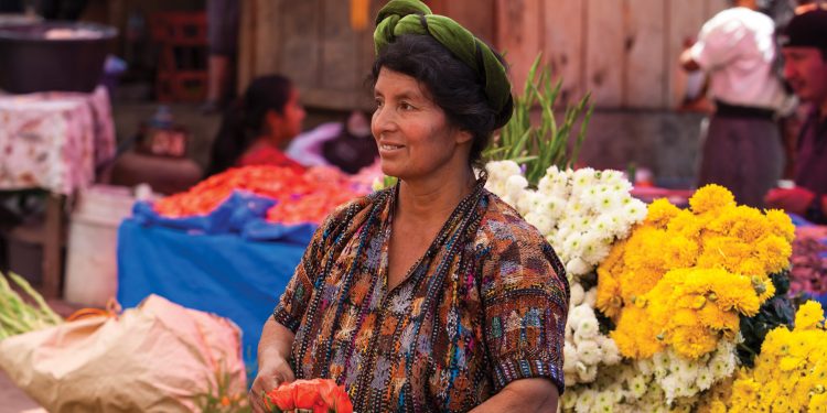 Lady in Chichicastenango Market Guatemala Contours Travel
