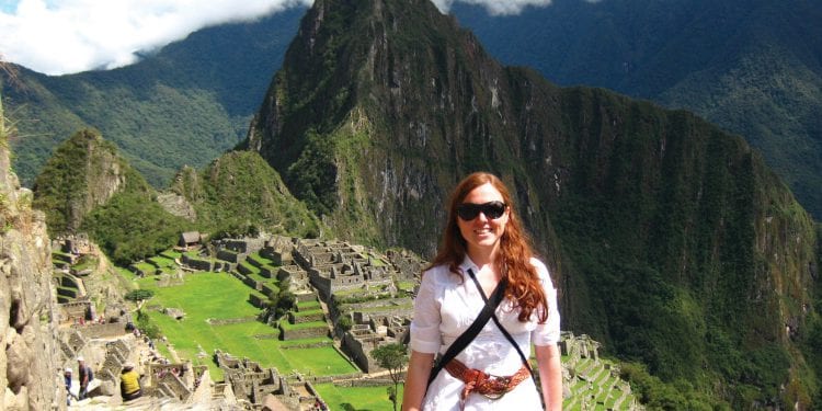 Ines Vivot in Machu Picchu Peru