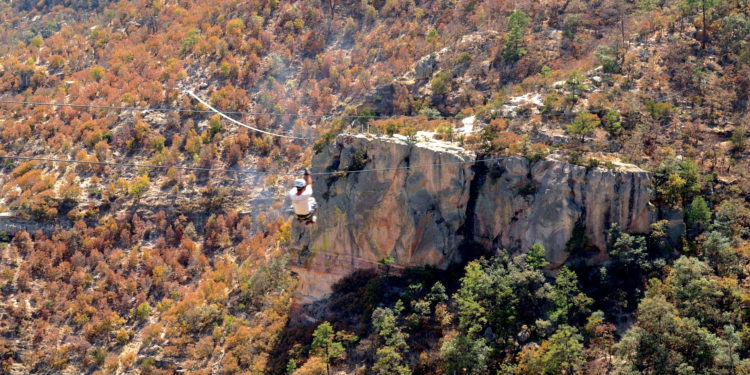 Zipline in Copper Canyon.