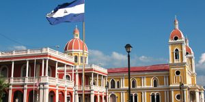 Contours Travel Colonial building and Cathedral in Granada Nicaragua