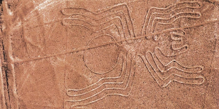 Nazca Lines Spider Peru South America Contours Travel