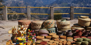 Copper Canyon handicrafts on display.