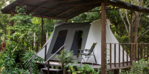 Unique eco-camp in Uaxactun, Guatemala.
