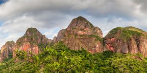 A panoramic view of the mountains in Amboró National Park.