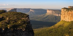 A panoramic view of the Chapada Diamantina National Park in Brazil.