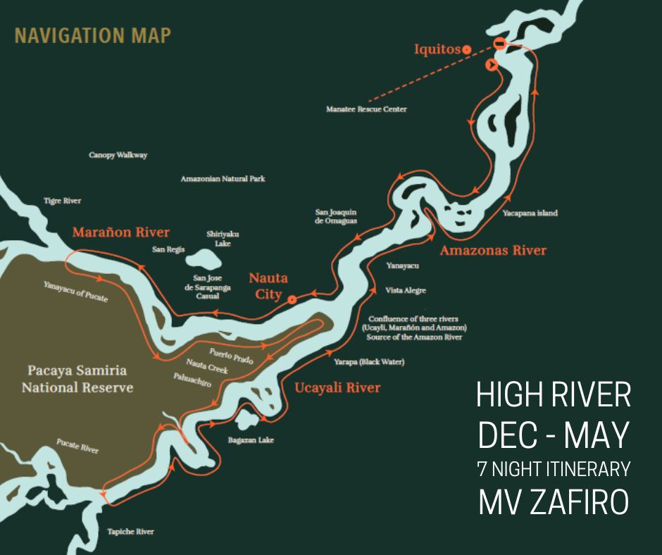 Map of the Amazon River