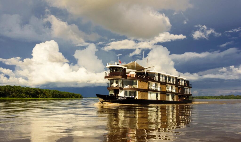 MV Zafiro ship on the Amazon River